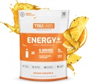 TRULABS kestvus, energia + fookus, pulbriline joogisegu, oranž ananassi (10ct)