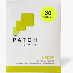 The Patch Remedy Happy Patch | 5-HTP, L-Theanine, Rhodiola, Inositool, B6, D3-vitamiin | 30 Patches
