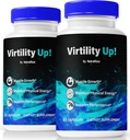 (2 Pack) Virtility Up pillid, ametlik VirtilityUp meestele, toetab energiat, vastupidavust ja jõudlust, kõik looduslikud toetused üldisele heaolule, meeste kapslite ülevaade, Premium valem (120 kapslit)