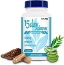 15 päeva Puhasta kapsel, Colon Puhasta Detox ja Soolestiku Tervis Naistele ja Meestele, koos Senna, Cascara Sagrada & Psyllium Husk, 30 kapslit