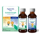 Hyland's Kids Cold and Cough, Day and Night Combo Pack, Cold Medicine for Ages 2 and Up, Viinamarjamaitseline Siirup Köha Meditsiin Lastele, Nasali dekongestant, 4 Fl Oz (pakk 2)