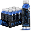 Cellucor C4 Ultimate Non Carbonated Zero Sugar Energy Drink, Pre Workout Drink + Beeta-alaniin, 12 Fl Oz (Pack of 12)
