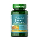 Puritan's Pride Turmeric Curcumin 1000mg, Standarized 95% Cucuminoids, Taimne Dietary Supplement for Antioxidant Health, 120 Rapid release kapslid