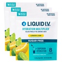 Vedel I.V.® Hüdratsioonikordaja® Suhkruvaba - Sidrunilubi - Hüdratsioonipulbri pakendid | Elektrolüütide pulbrijoogisegu | Mugavad ühekordselt serveeritavad pulgad | Mitte-GMO | 14 serveerimist (3. pakk)