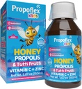 Beelife Bee Propolis Cough Syrup Kids- Triple-Action - Natural Syrup, Brasiilia roheline propolis, tsink, Bromelain, C-vitamiini tugi immuunsus ja taastumine - Brasiiliast, Tutti puuviljamaitse, 150 ml