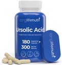 LongLifeNutri ursolic Acid 300mg - pärineb Rosemary Leaf Extract, 180 Vegetarian Kapslid, Orgaaniline täiendus lihaste kasvu ja taastamise, 2-kuuline pakkumine, Lab testitud, GMP sertifitseeritud, valmistatud USAs