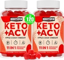 Õunasiidri äädikas Gummies, Max Tugevus Keto Acv Gummies Rohelise Teega, Probiootikumid, B12, B6, Keto Toetus, Õunasiidri äädikas koos emaga Detox & Cleanse, Digestion & Gut, Vegan, 120 Counts