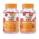 Elujõuline magneesiumtsitraadi lapsed + probiootilised 2 miljardit CFU lapsed, Gummies Bundle - suurepärane maitse, vitamiinilisand, gluteenivaba, GMO-vaba, närimiskumm