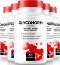 (5 Pack) Glükonormi kapslid - ametlik veretoetuse valem tervisliku taseme jaoks, Glyco Optimizeri tabletid, kõik looduslikud veresoonte puhastajad, Glyco Norm Review (300 kapslit)