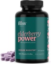 Elderberry koos tsingi ja C-vitamiiniga täiskasvanutele - Sambucus Elderberry kapslid - 1000 mg ekstrakt, immuunsuse lisand naistele ja meestele koos antioksüdantide puuviljaseguga, 120 köögiviljamütsi, 60 päeva pakkumine