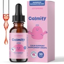 JoySpring Calmify Vedel Magneesium lastele | Orgaaniline kummel & L-Theanine Supplement | Suhkruvaba & Gluteenivaba | Rahulik tugi | Magneesiumglütsinaat