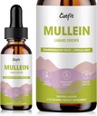 Mullein tilgad kopsudele - Mullein Leaf Extract koos vahukommi juurega, Perilla & Astragalus hingamisteede toetamiseks, Immune Boost & Lung Detox, Natural Herbal Formula, Vegan, 2 fl oz