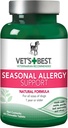 Vet’s Best Dog Allergy Chews, Seasonal Allergy Chews for Dogs, Dog Itching Skin Relief Chews, Anti Itch for Dogs, 60 närimistabletti