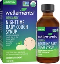 Wellements Organic Nighttime Baby Cough Syrup | Soothes Ajutine köha tõttu kuiv kurk, edendades rahulikku öö une *, USDA Organic | 2 Fl Oz, 4 kuud +