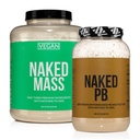 NAKED Soja-Vaba Valgu Kompleks: 8LB Vegan Mass ja 2LB PB