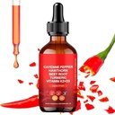 Aeluro Cayenne Drops , Aeluro Cayenne Pepper Extract , 60 ml Cayenne Pepper Drops , Caayenne Pepper Liquid Drops Metabolism Boost