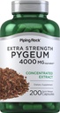 Piping Rock Pygeum Supplement 4000 mg | 200 kapslit | meestele ja naistele | Pygeum Africanum Bark Extract | Extra tugevus | Non-GMO, Gluteenivaba