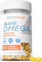 Vetikad Omega 3 1500mg - Veganilisandi koos patenteeritud elu omega 3 - suure annusega EPA & DHA - parem kui kalaõli - toetab südant, aju, liigeste tervist - 90 Vegan Softgels