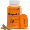 Hesperidiin 1000 mg, 240 kapslit (4 kuu tarnimine), toetab südame-veresoonkonna tervist, vererõhku ja ringlust, immuunsüsteemi tuge, tugevat antioksüdandit ja vaskulaarfunktsiooni eeliseid, valmistatud USAs