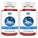 VITA GLOBE melatoniin 5mg uneabi kummi vitamiinid - mitte-GMO, vegan ja uneabi lisand, leevendab juhuslikku unetust, 100 loendit (2. pakk)