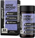 ONNIT New Mood Daily Stress Support kapslid, IGENTM mitte-GMO testitud, une- ja meeleolutoetus meestele ja naistele, igapäevase stressi juhtimise kapslid, 60 loend