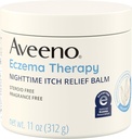 Aveeno Eczema Therapy Nighttime Itch Relief Balm, Eczema Cream for Body, niisutav kolloidne kaerahelbed & Ceramide Formula, lõhnavaba, rahustav kuiv sügelev nahk, 11 fl oz