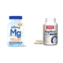 SlowMag Lihas + Südame Magneesiumkloriid Kaltsiumilisandiga, et toetada lihaste lõdvestumist & Jarrow Formulas MagMind Aju Tervis Magteiniga (Magnesium L-Threonate), toidulisand