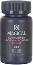MAGIKALINE VÕI Päevalilleletsitiini pulber - Sojavaba, GMO-vaba, Vegan & Kosher Või & õli stabilisaator küpsetamiseks ja küpsetamiseks, 1.76 oz