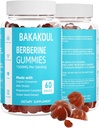 Berberiin koos Ceylon Cinnamon Gummies, Sugar-Free Berberine 1500 mg ja Ceylon Cinnamon 500 mg, High Potency Berberine Gummies koos magneesiumkompleks ja piimaohakas, 60 Gummies