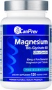 CanPrev Magneesium Biglütsinaat Kelaaditud 80mg Ultra Gentle 120 V-Caps 120-päevane tarne - lihaste funktsiooni toetamine, luu tugevus ja lõõgastus, puhas magneesium biglütsinaat valem, mugavuse ja tasakaalu edendamine