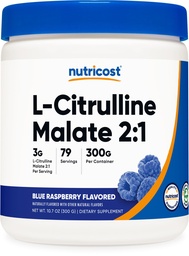 Nutrikost L-tsitrulliinmalaat 2:1 (300 grammi) (sinine vaarikas)