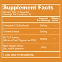 CoQ10 300mg kapslid, Vegan Supplement for Energy Production, Non-GMO, Gluteenivaba - 60 Veggie kapslid