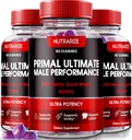 NutraRize (3 Pack) Primal Ultimate Gummies, Ametlik PrimalUltimate Performance Supplement, Usalduse taastamise võti, Premium Gummy, Ametlikud Esmased Ultimate Reviews (180 Gummies)