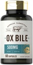 Carlyle Ox Bile Supplement 500 mg | 60 kapslit | Seedeensüümid | Mitte-GMO & Gluteenivaba | Herbage Farmstead