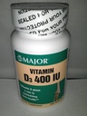 Major Generic Vitamiin D3 400 RÜ Toidulisand Luude Tervis 100 tabletti