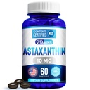 Meile meeldivad vitamiinid Astaksantiin 10mg Softgel - väga tugev astaksantiini lisandid Haematococcus Pluvialis - parandab silma, liigese, naha tervise ja energia taset - 60 loend, 2 kuu pakkumine