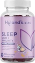 Hyland's Kids Sleep Calm & Immunity Support koos melatoniiniga, Uneabi kummikud C-vitamiiniga, tsink, Elderberry & Chamomile, aitab unetuse ja rahutusega, 60 Vegan Gummies