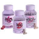 Lemme Burn, Debloat & Focus Bundle | Metabolism & Fat Burning + Bloating & Gas Relief kapslid + Focus & Brain Health Gummies | Gluteenivaba, Non-GMO | 60 Count Capsules & 50 Count Gummies