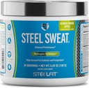 SteelFit Steel Sweat Fat-Burning Pre Workout | Boost Metabolism, Suurendada Energiat, Burn Fat & Calories | Roheline Õun, 30 Servings