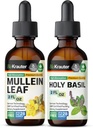 BIO KRAUTER Mullein Tinktuur 2 Fl. Oz. & Holy Basil Tinktuur 2 Fl. Oz.