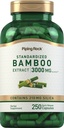 Piping Rock Bamboo Extract kapslid | 3000mg | 250 Count | Herbal Supplement | Silica 210mg | Non-GMO, Gluteenivaba