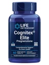 Life Extension Cognitex® Elite Pregnenolone, salvei, mustikas, ashwagandha, fosfatidüülseriin, täiustatud valem, tähelepanu, fookus, mälu, gluteenivaba, mitte-GMO, taimetoitlane, 60 tabletti