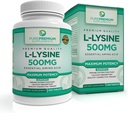 PurePremium L-Lysine 500 mg täiendus - Maksimaalse tugevusega asendamatu aminohape - Immuunsüsteemi tugilisand - Puhas lüsiin 500mg kiireks imendumiseks - 7 kuud pakkumine - 200 Tabletid