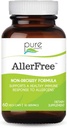 AllerFree Natural Allergy Support Supplement poolt Pure Essence Labs - Non Drowsy pillid siinus ja nina tervise hooajalised allergiad ensüümide ja maitsetaimedega - 60 kapslit