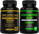 DORADO TOITLUS Epicatechin Extract 750mg per Serving - (120 kapslit) ja arahhidoonhappe täiendus 1500mg (150 kapslit)