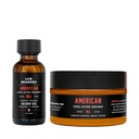 Elus habemega habemeõli ja või hoolduskomplekt - valmistatud USA-s - looduslikud koostisosad Shea, Argan, Jojoba - kasvutoetus | Ameerika lõhn - Cedar, Vetiver, Bergamot