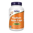 NOW Foods Supplements, Psyllium Husk Caps 500 mg, Non-GMO projekt kontrollitud, looduslik lahustuv kiud, soolestiku tervis *, 500 Veg kapslid