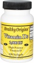Tervislik päritolu Vitamiin D3 Softgels, 120 Count