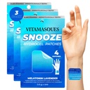 Vitamasques Sleep Patches täiskasvanutele, SnoozeMe Wellness Hydrogel Patch (3-Pack) - Lavendli, melatoniini ja Valerian Juurtega magamine - Julmusevaba, Korea nahahoolduse Sleep Patch