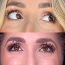 NutraLash Nutralux Brow ja Lash kasvu seerum orgaaniliste koostisosadega Tundlikele silmadele - mitteärritav: kastoorõli (heksaanivaba) + E-vitamiin + Keratiin + Biotiin, peptiidid, Swertia Japonica ekstrakt, kõrvitsaseemneõli, Acorus Calamuse juure ekstrakt, Panax ženšenni ekstrakt, Pentylene Glycol konditsioneerimine juuste kasvuks